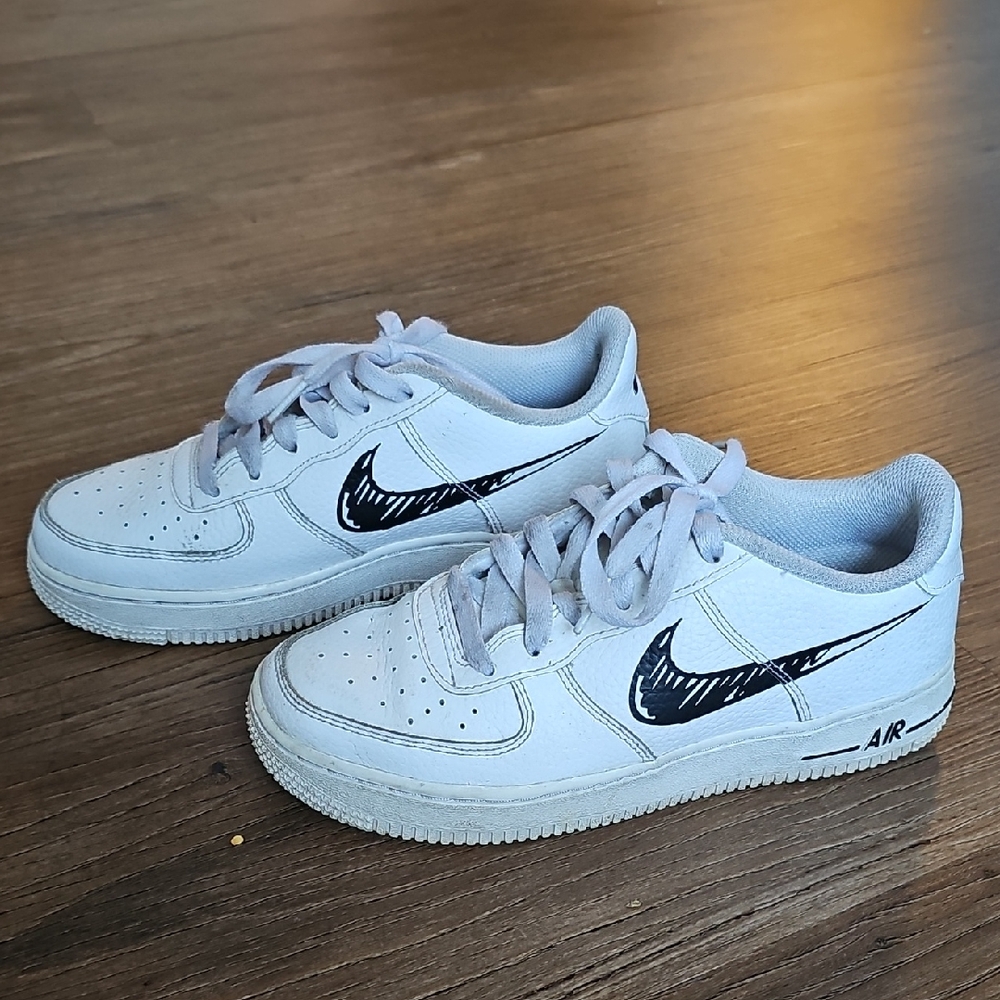 Nike Air Force 1 White with Black Accents